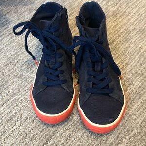 Mini Biden Contrast Canvas High Top Shoes